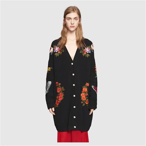 gucci cardigan ebay|gucci embroidered oversized cardigan.